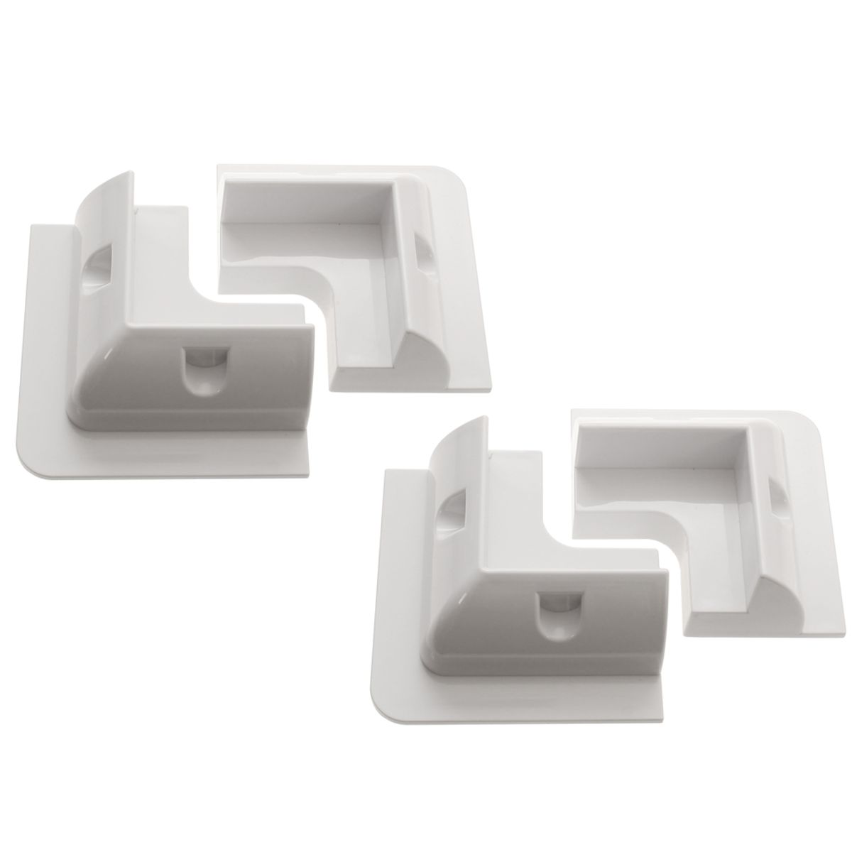 ABS White Corner Mounts for Solar Panels x 4 30654