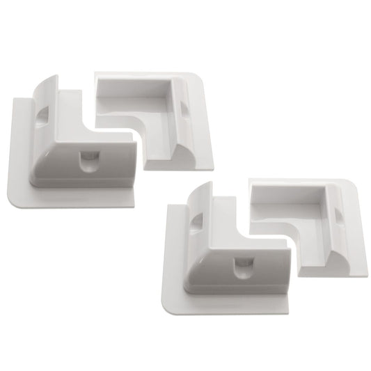 ABS White Corner Mounts for Solar Panels x 4 30654