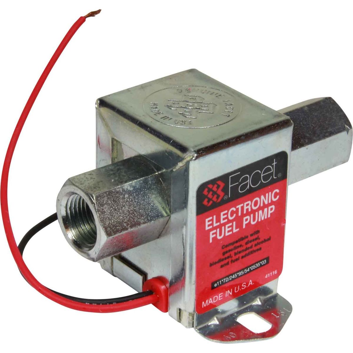 Facet Electric Fuel Pump (24V / 121 LPH / 3/8" Ports) 306562