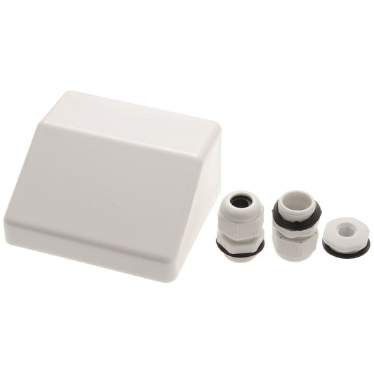 AG Twin White ABS Cable Entry Gland 30658