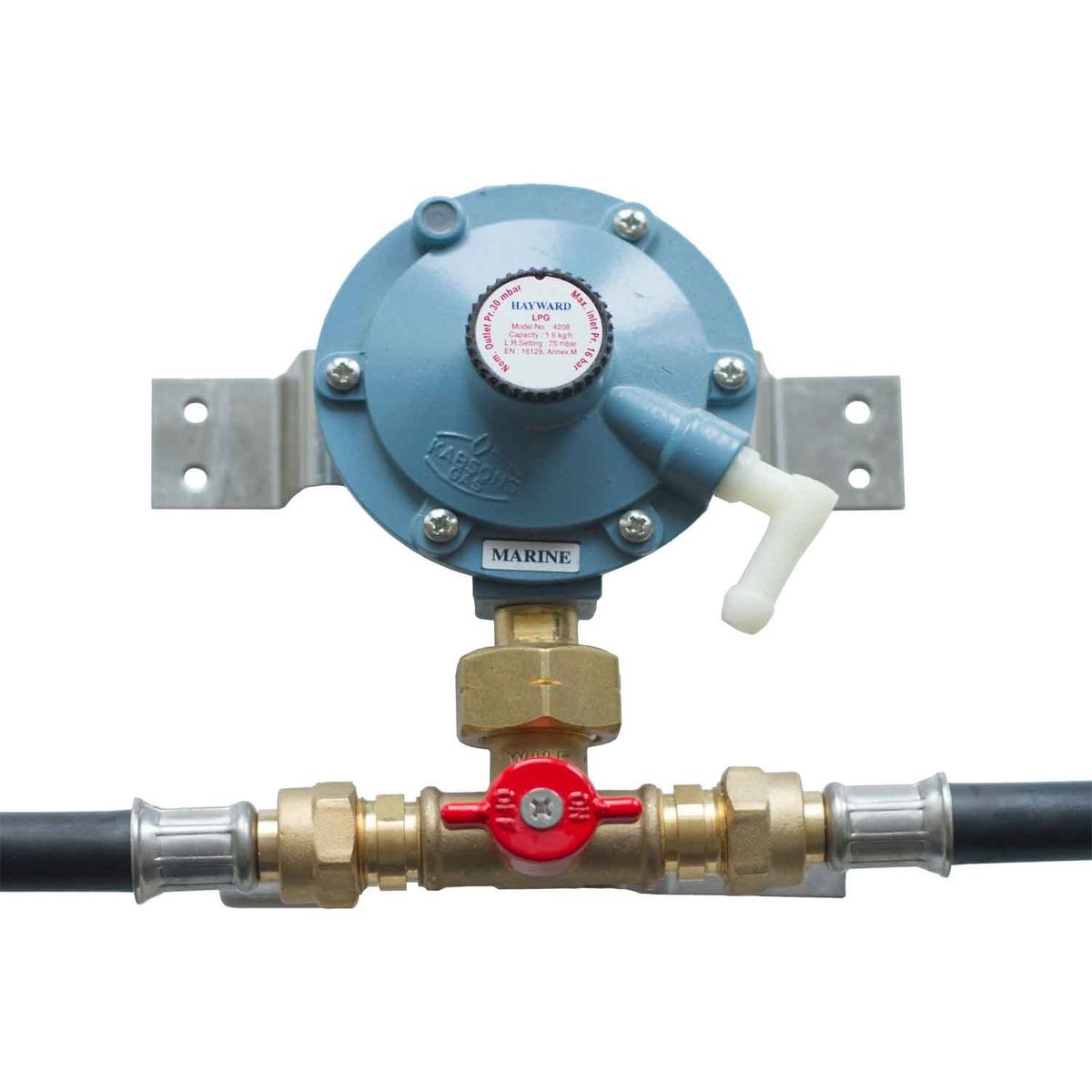 GasBOAT 4408/R Gas Regulator and Changeover Kit (2 x M20 Threads) 307731