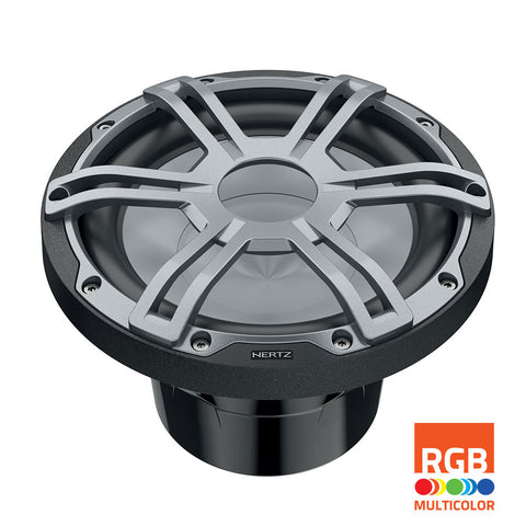 Hertz 500W 10" 2 Ohm HMS RGB LED Marine Subwoofer - Sports Grey