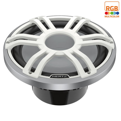 Hertz 1000W 12" 4 Ohm HMS RGB LED Marine Subwoofer - Sports White