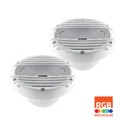 Hertz 150W 6.5" HMX 6.5 LD RGB LED IP65 Marine Speakers - White