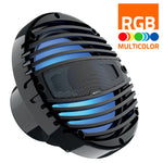 Hertz 200W 8" HMX RGB LED Marine Coax Speakers - Total Black