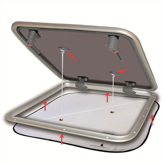Waterline Design Blinds with Ventilation for Hatch Large (800 x 800mm) 1315