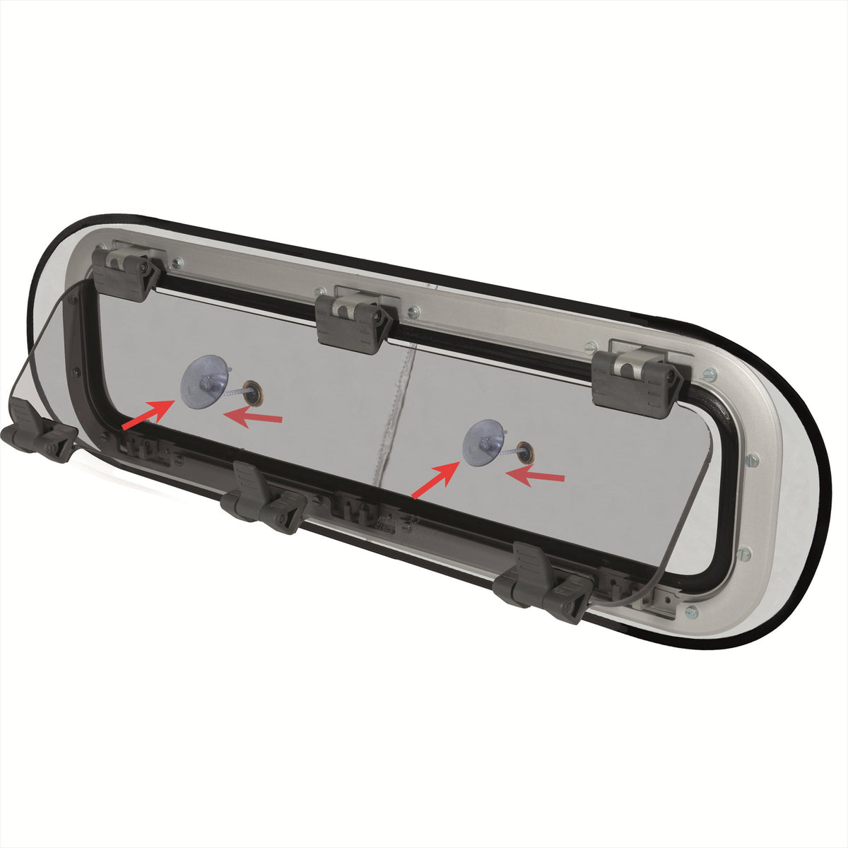 Waterline Design Blinds with Ventilation Portlight Large (300 x 700mm)
