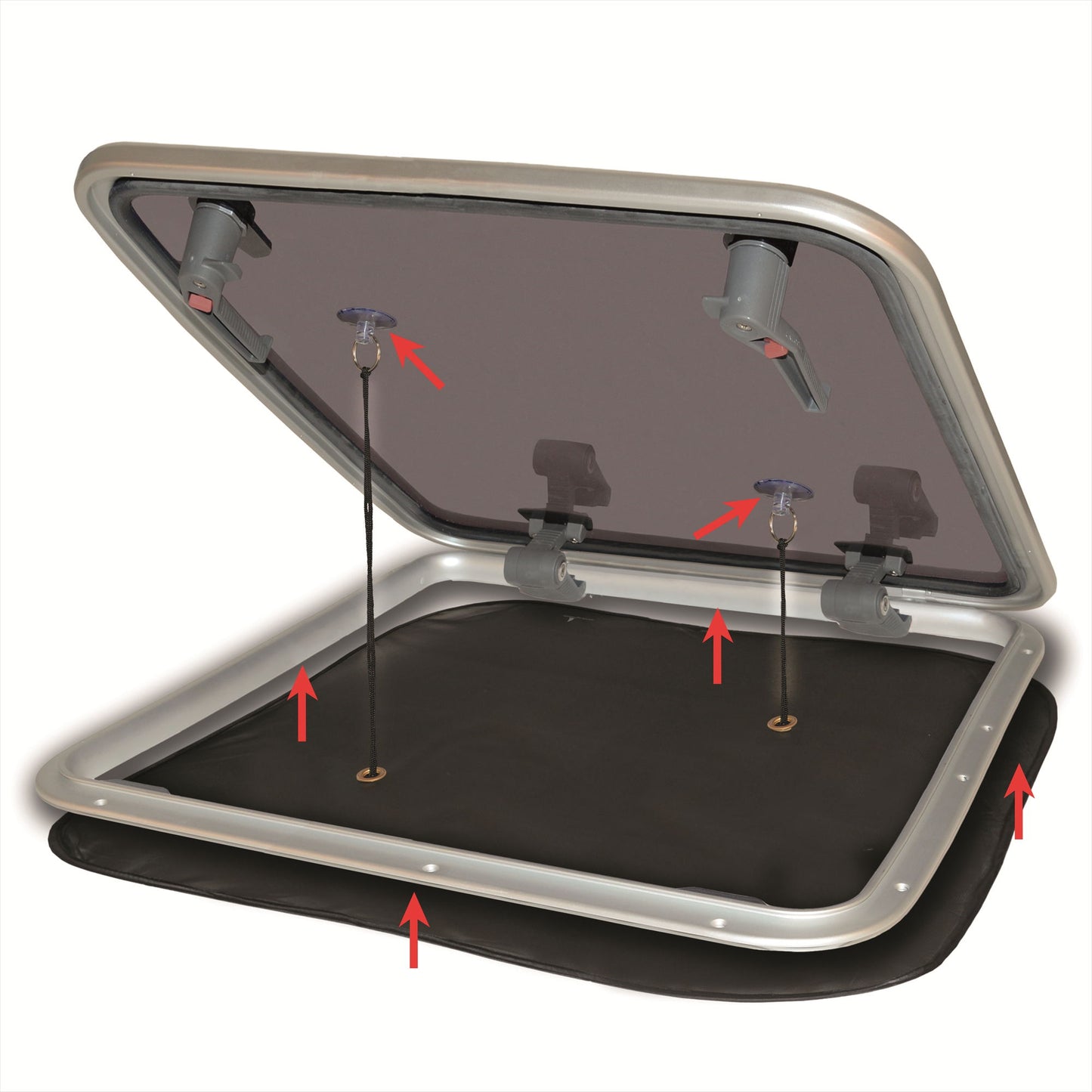 Mosquito Net Hatch & Magnet - Large (800 x 800mm) - 1415