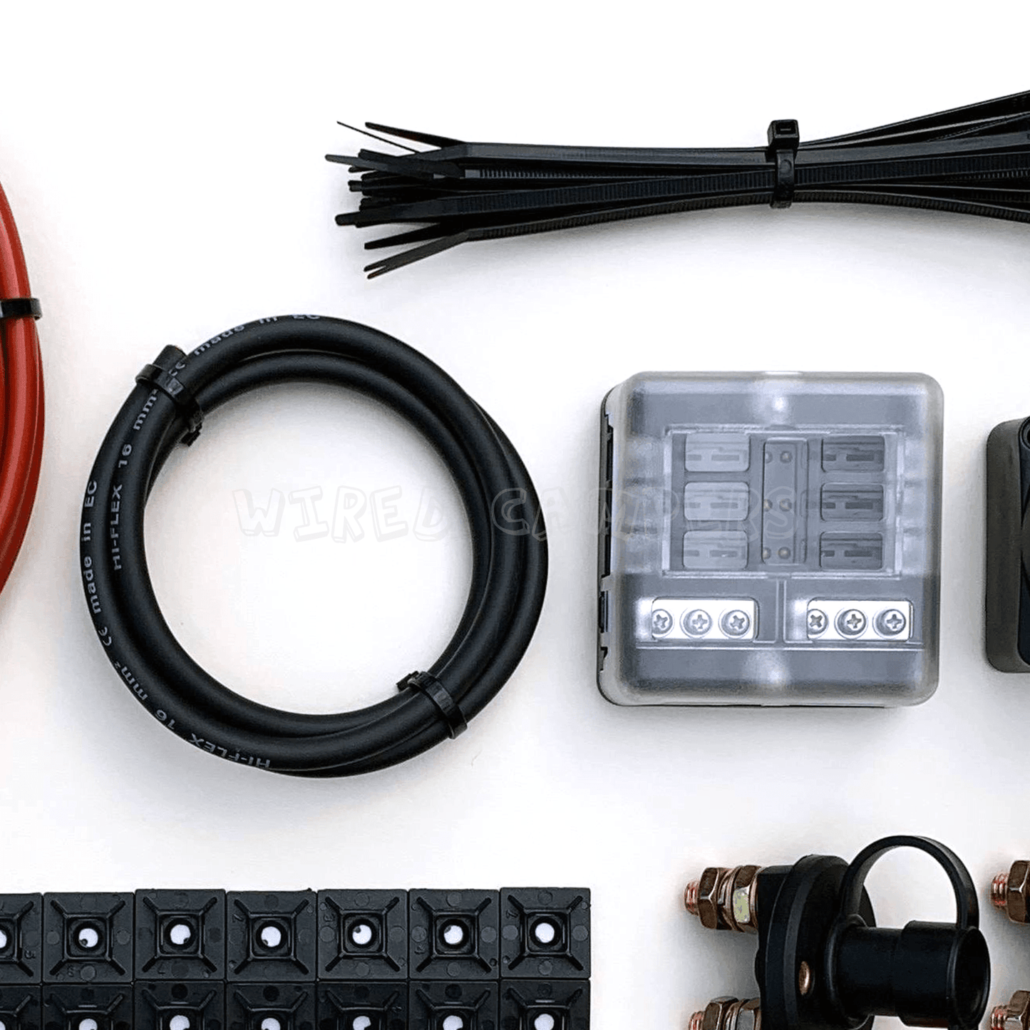 Wired Campers 3M/5M/10M Voltage Sensitive Split Charge Kit With Fuse Box & Isolation