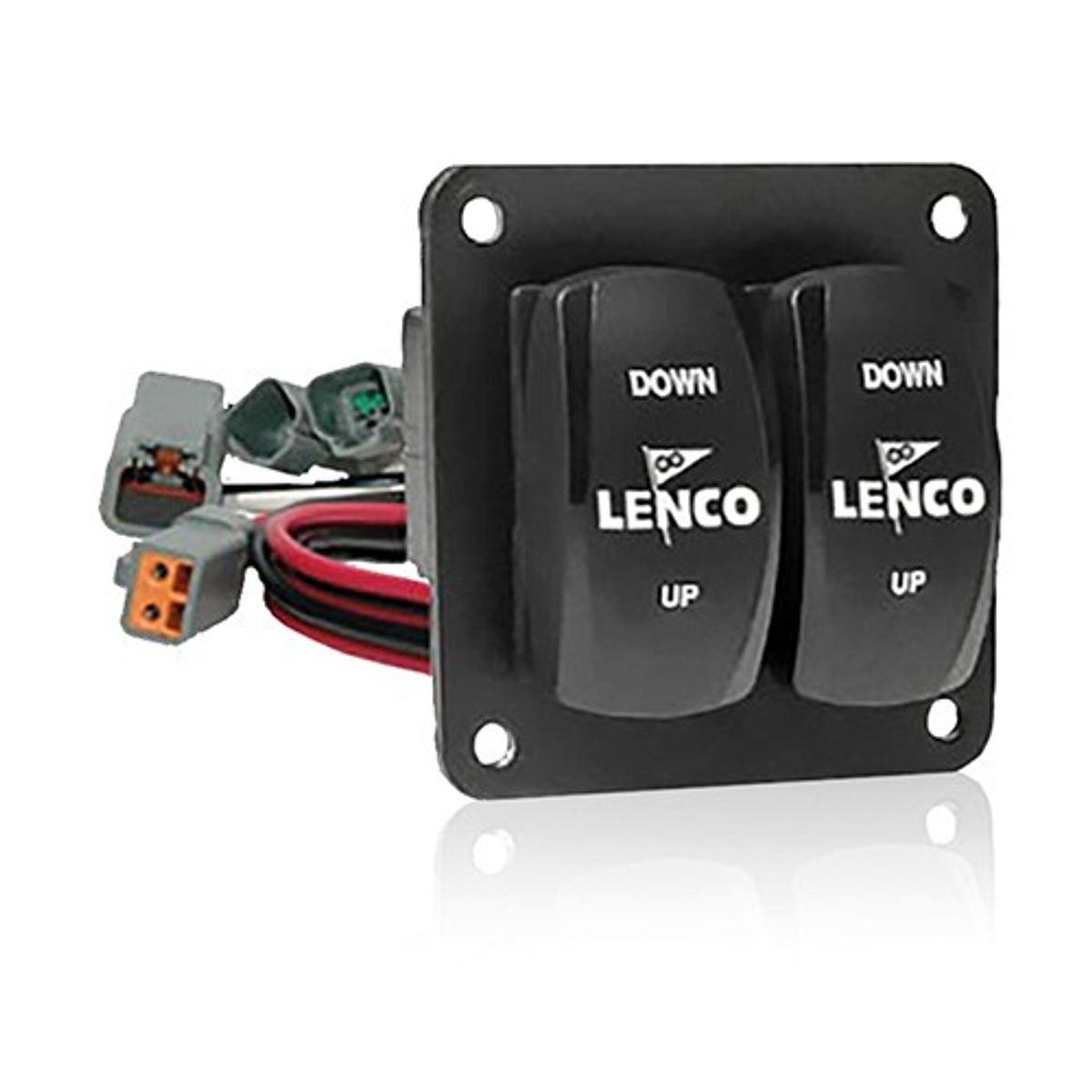 Lenco Double Rocker Switch Kit with Pigtail for Single Actuators 4-46503