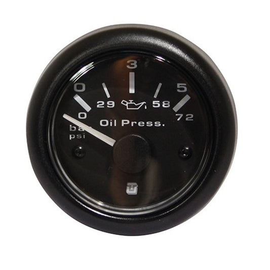 Uflex Oil Pressure Gauge in Black (0-5 Bar) 4-47259