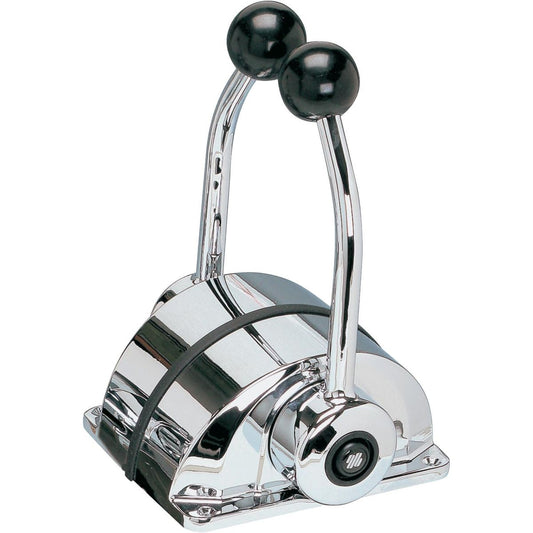 Ultraflex B302C Low Twin Lever Control Lever (Top Mount / Chrome) 4-B302C