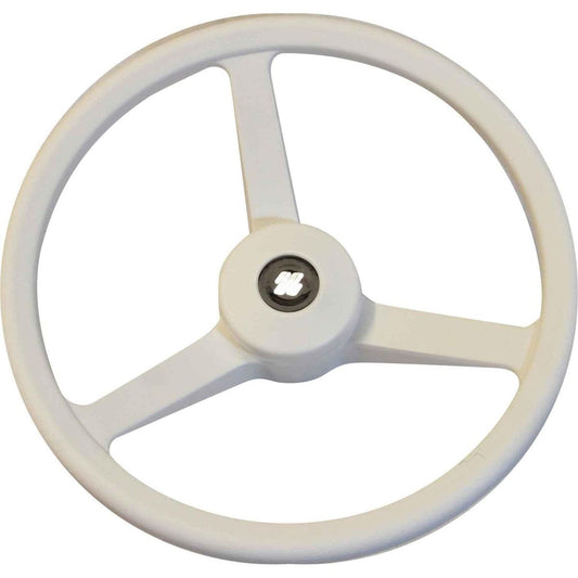 Ultraflex White Plastic Sports Steering Wheel (335mm) 4-V32W