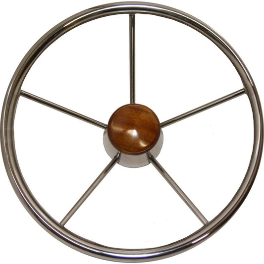 Ultraflex Stainless Steel Steering Wheel (Dished / 343mm) 4-V35