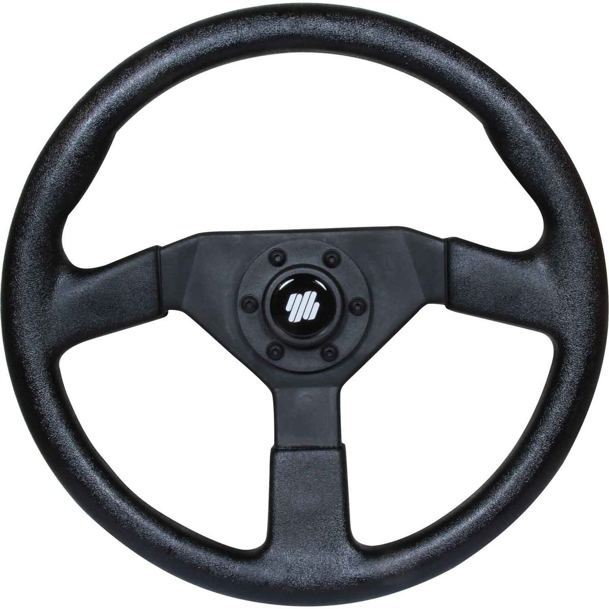 Ultraflex Black Plastic Sports Steering Wheel (Padded Rim / 350mm) 4-V38