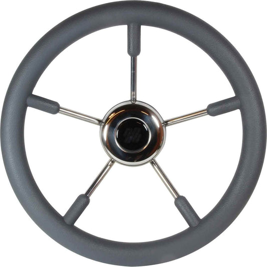 Ultraflex Grey Padded Marine Steering Wheel (Dished / 350mm) 4-V57G