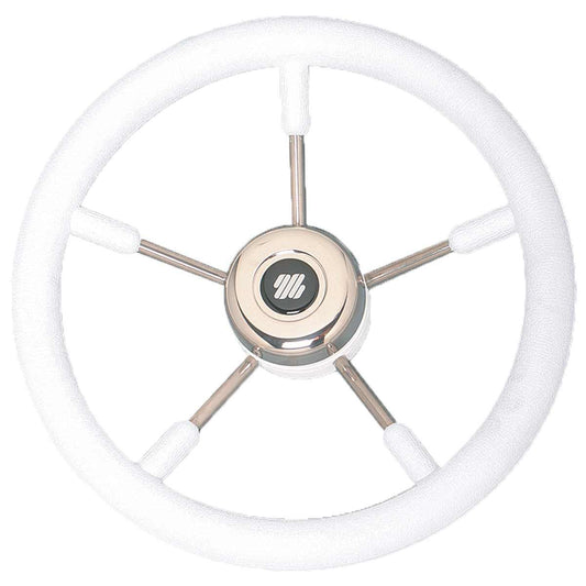 Ultraflex V57W Steering Wheel (350mm / White / Soft Grip) 4-V57W