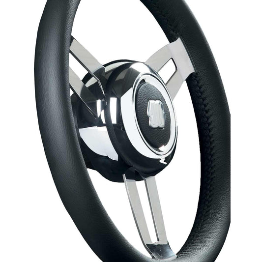 Ultraflex Morosini SS Steering Wheel (Black Leather / 350mm / Hub) 4-V67297F