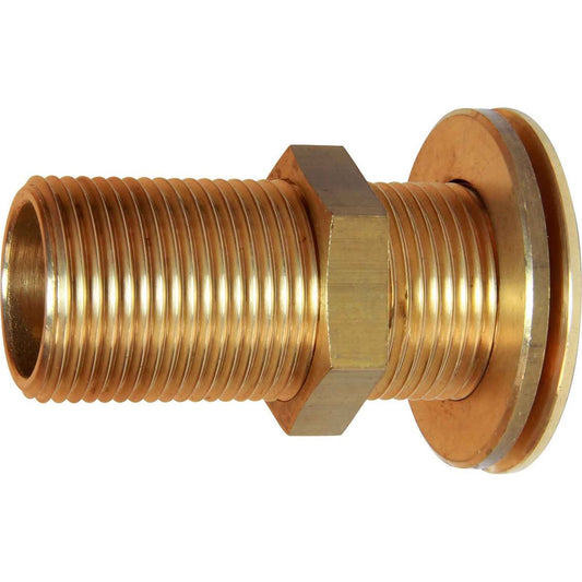 Maestrini Brass Skin Fitting (Flat, 1" BSP, 76mm Long) 403025