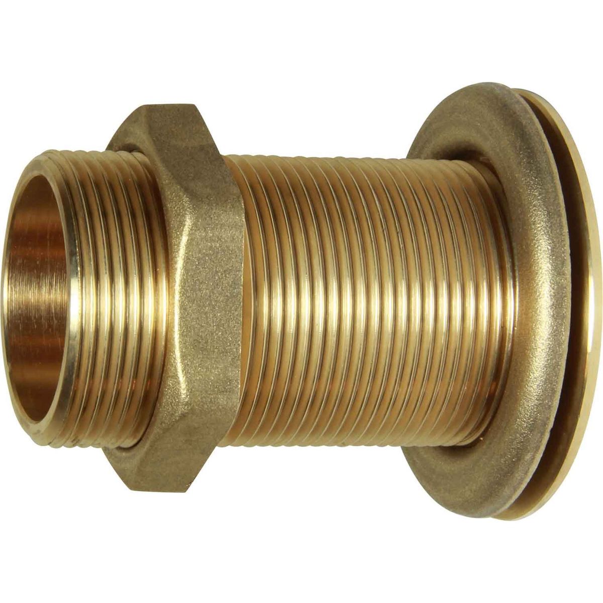 Maestrini Brass Skin Fitting (Flat, 1-1/2" BSP, 83mm Long) 403027
