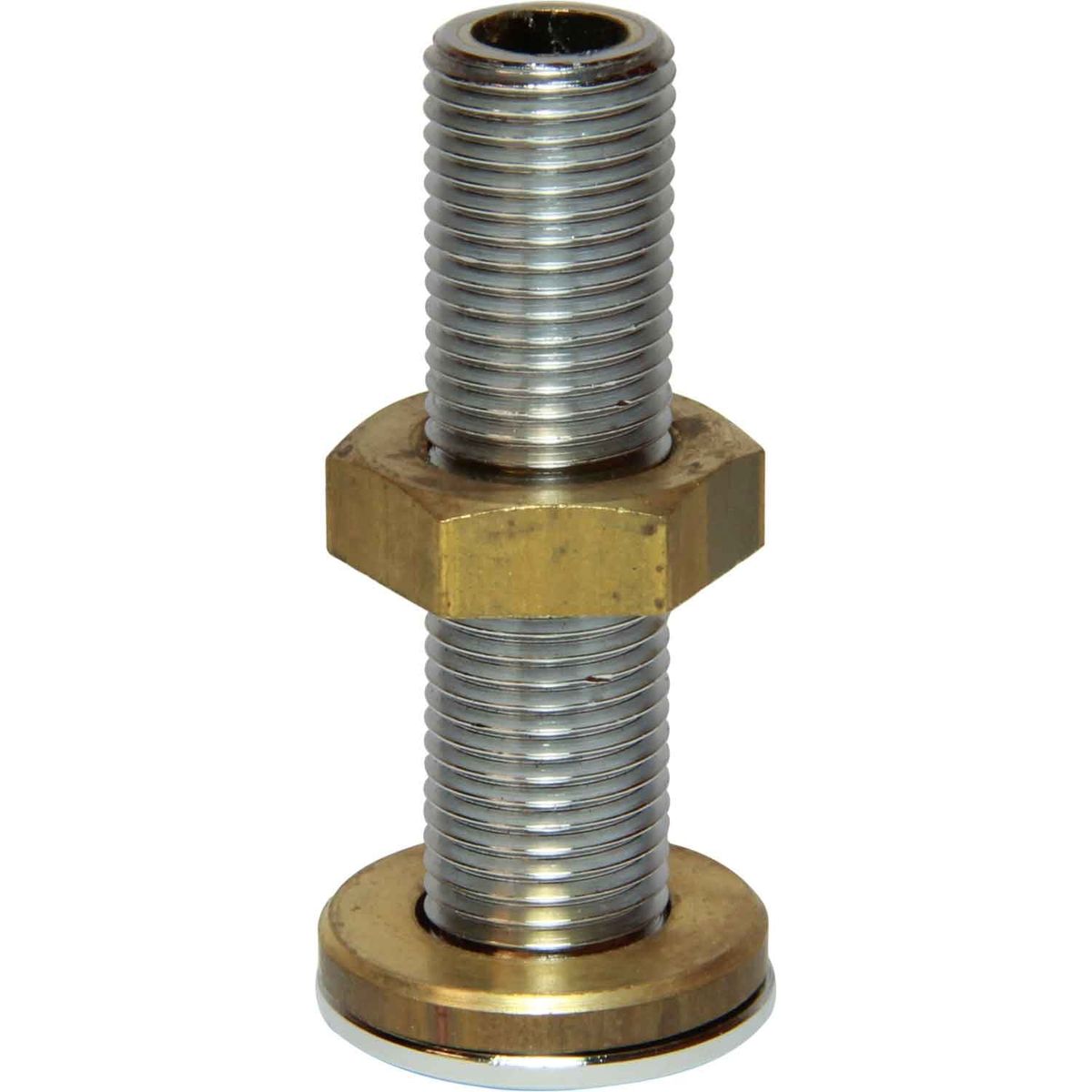 Maestrini Chromed Skin Fitting (Domed, 1/4" BSP, 55mm Long) 403441