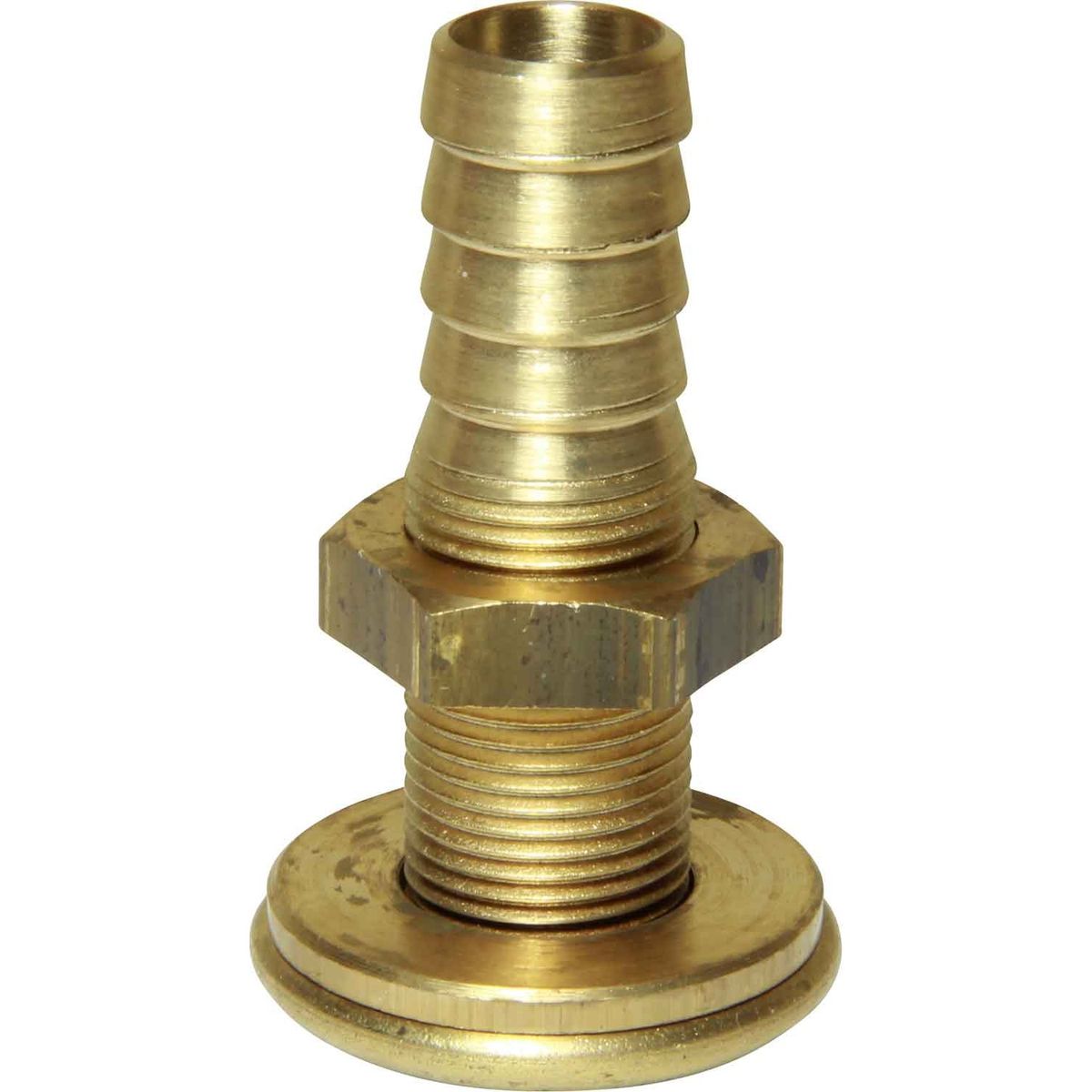 Maestrini DZR Through Hull Skin Fitting (3/8" BSP, 13mm Hose Tail) 403642