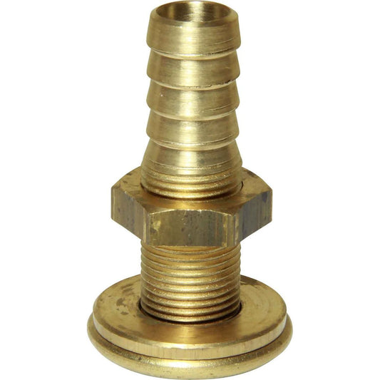 Maestrini DZR Through Hull Skin Fitting (3/8" BSP, 13mm Hose Tail) 403642