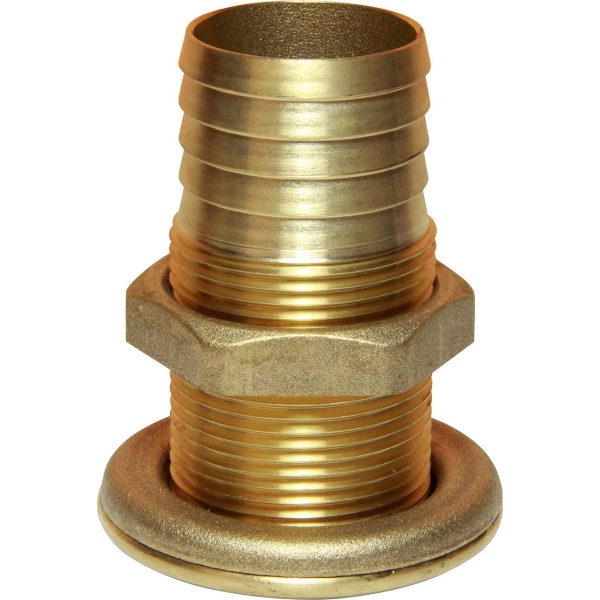 Maestrini DZR Through Hull Skin Fitting (1-1/4" BSP, 38mm Hose Tail) 403646