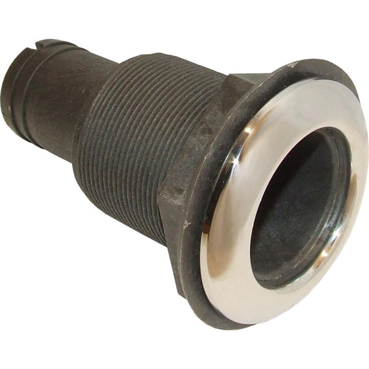 Osculati Plastic Skin Fitting and Stainless Steel Cap (38mm Hose Tail) 403726