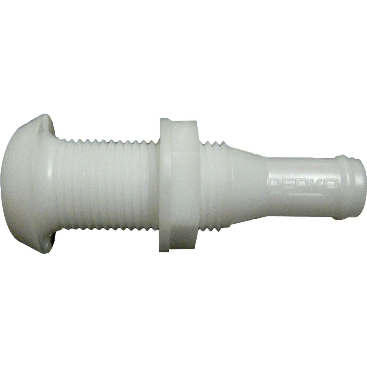 Perko 0301 Plastic Narrow Through Hull Skin Fitting (13mm Hose Tail) 403752