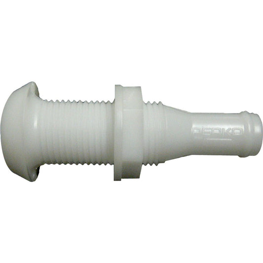 Perko 0301 Plastic Narrow Through Hull Skin Fitting (13mm Hose Tail) 403752