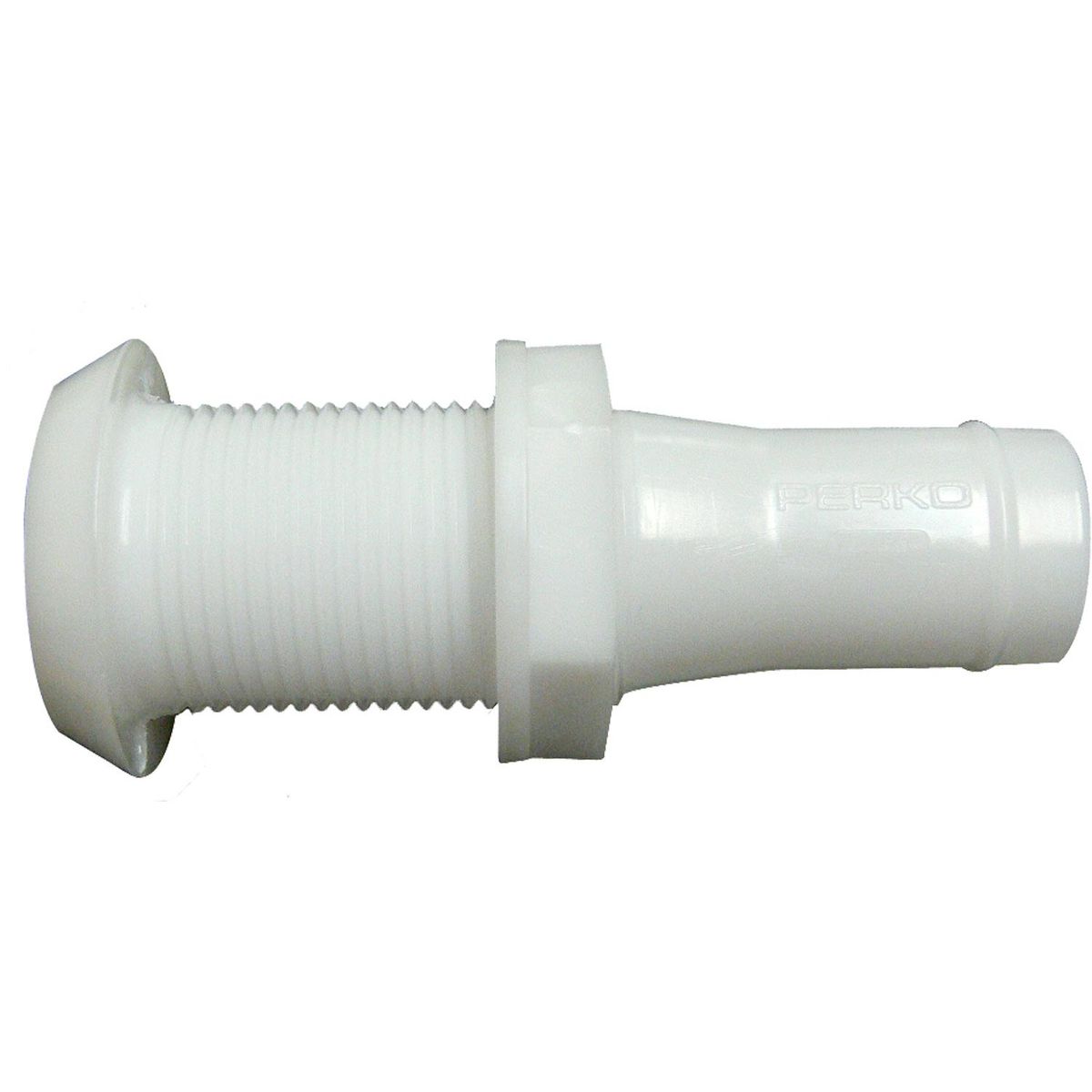 Perko 0301 Plastic Narrow Through Hull Skin Fitting (25mm Hose Tail) 403755