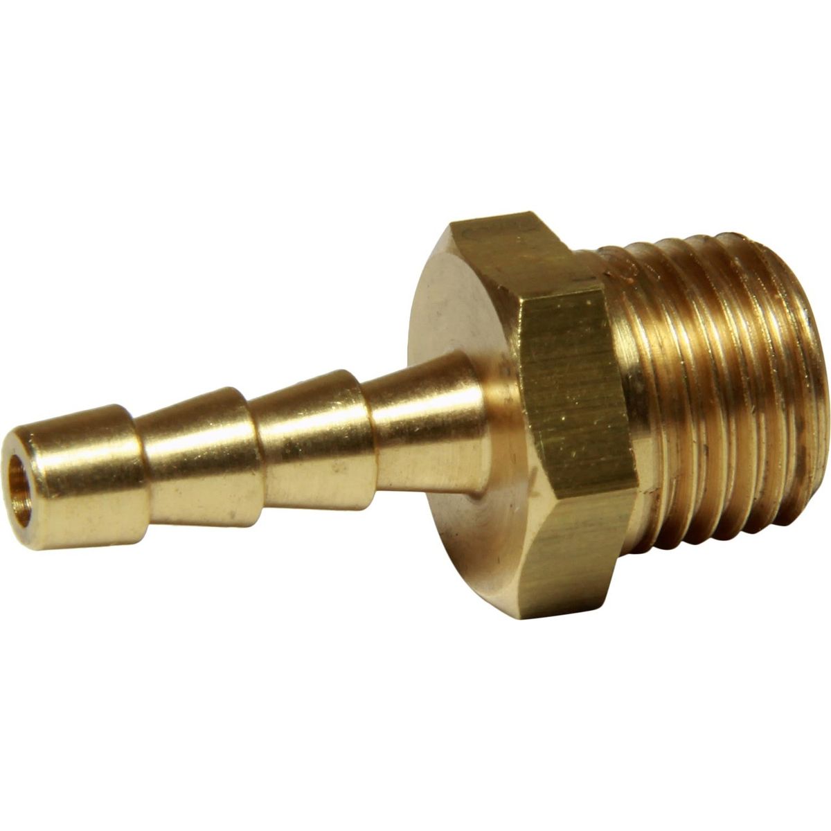 Maestrini Brass Straight Hose Tail (1/4" BSP Male to 6mm Hose) 404013