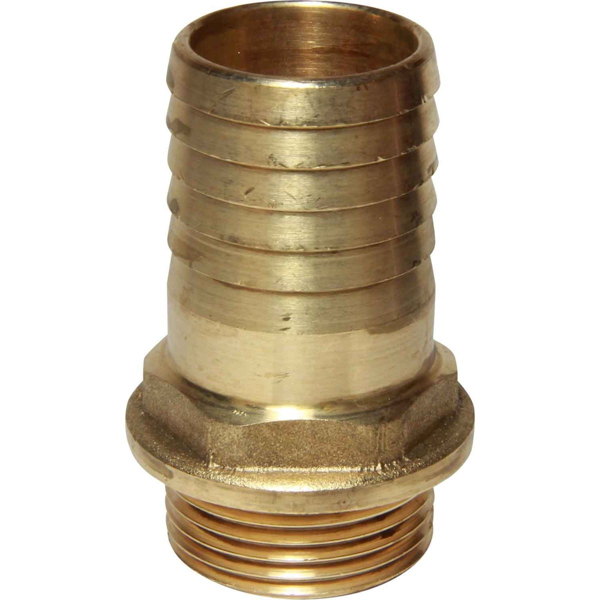 Maestrini Brass Straight Hose Tail (1" BSP Male to 32mm Hose) 404057