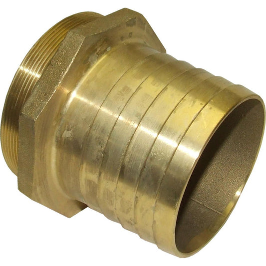 Maestrini Brass Straight Hose Tail (4" BSP Male to 102mm Hose) 404099