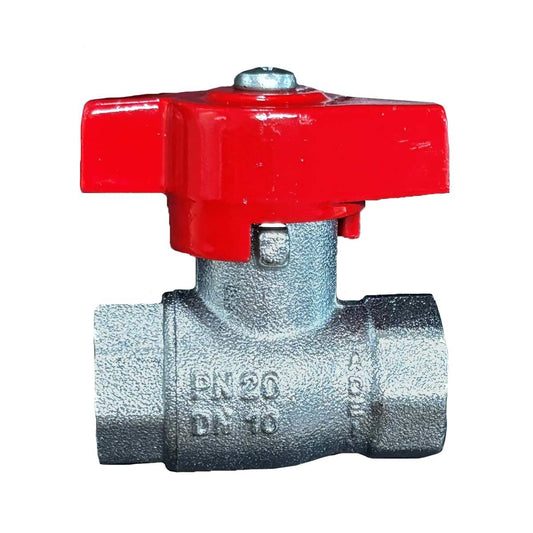 Maestrini Brass Tee Handle Ball Valve (Female Each End / 3/8" BSP) 405202