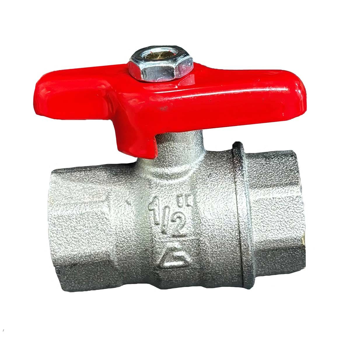 Maestrini Brass Tee Handle Ball Valve (Female Each End / 1/2" BSP) 405203