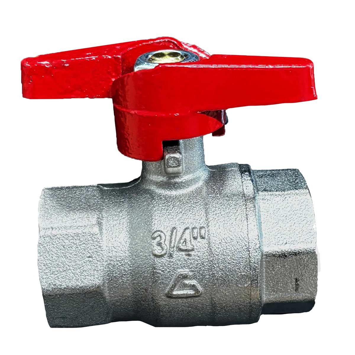 Maestrini Brass Tee Handle Ball Valve (Female Each End / 3/4" BSP) 405204