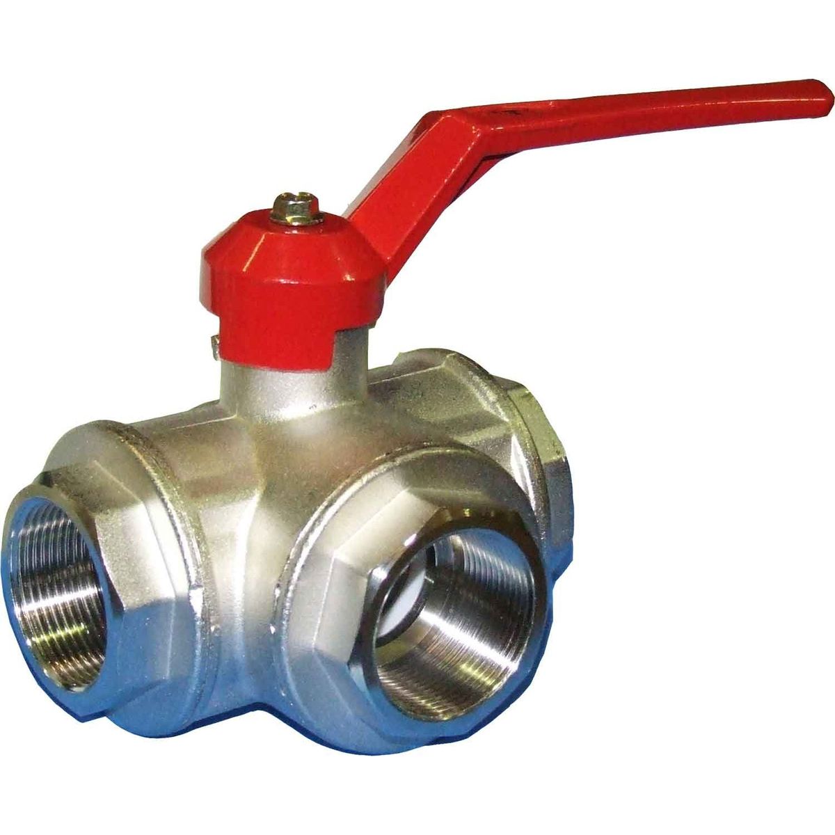 Maestrini Brass Reduced Passage T Port Valve (1-1/2" BSP) 405507