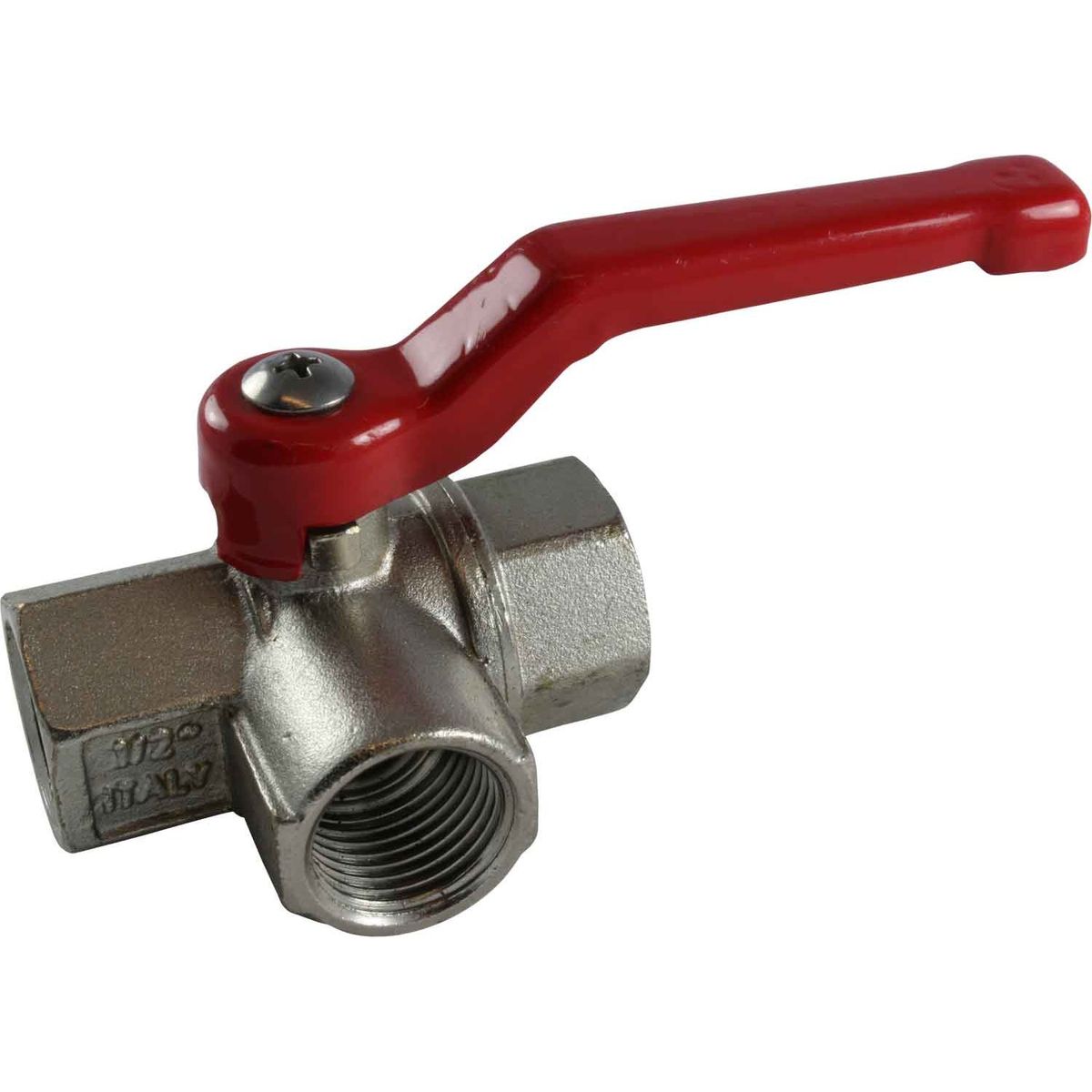 Maestrini Brass Full Bore T Port Valve (1/2" BSP) 405523