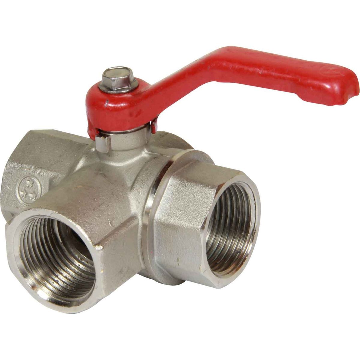 Maestrini Brass Full Bore T Port Valve (1" BSP) 405525