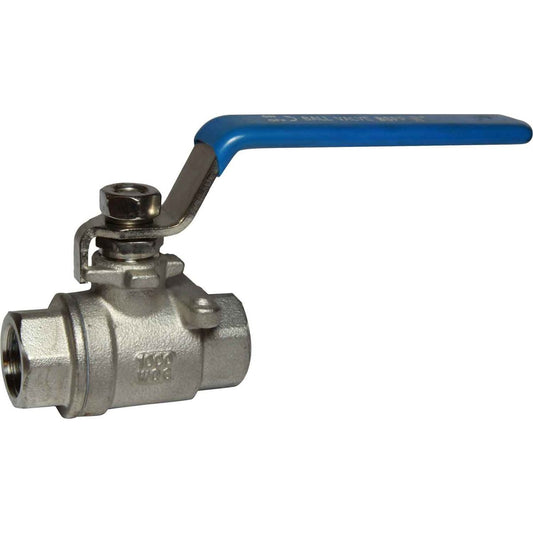 Osculati Stainless Steel Ball Valve (Female Each End / 3/8" BSP) 405752