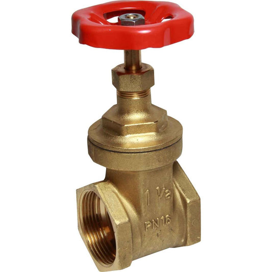 Maestrini Brass Gate Valve with Brass Body (Female / 1-1/2" BSP) 406007
