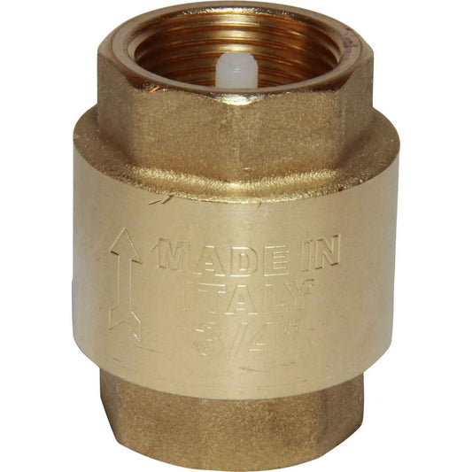Maestrini Brass Inline Spring Check Valve (Female / 3/4" BSP) 406604