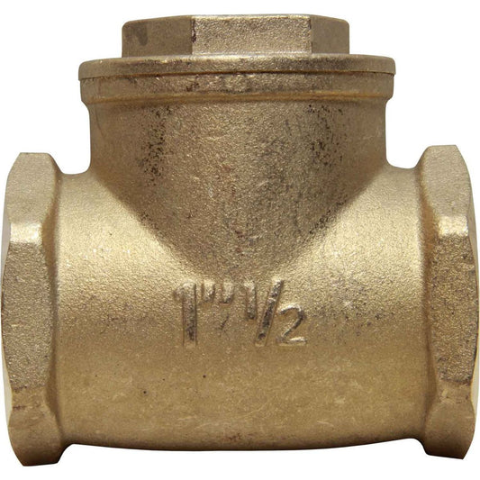 Maestrini Brass Inline Swing Check Valve (Female / 1-1/2" BSP) 406707