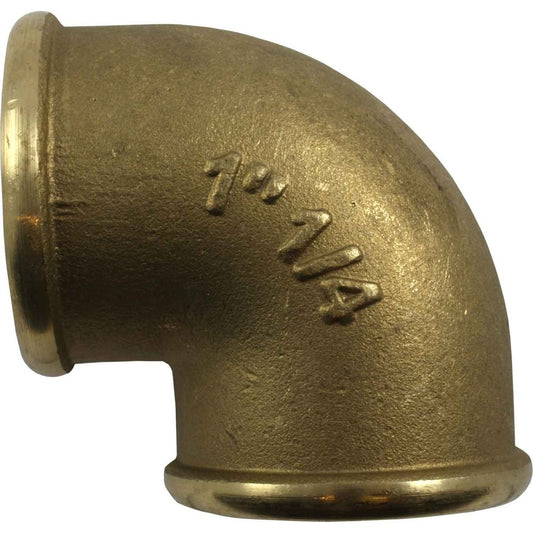 Maestrini Brass Compact 90 Degree Elbow (Female Ports / 1-1/4" BSP) 407006