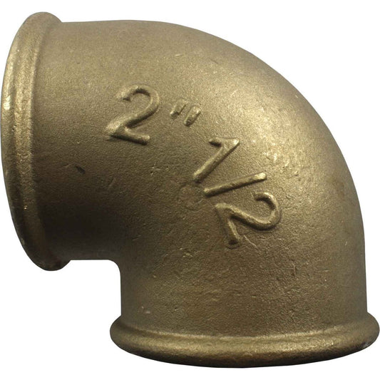 Maestrini Brass Compact 90 Degree Elbow (Female Ports / 2-1/2" BSP) 407009