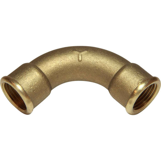 Maestrini Brass Swept 90 Degree Elbow (Female Ports / 1/2" BSP) 407023