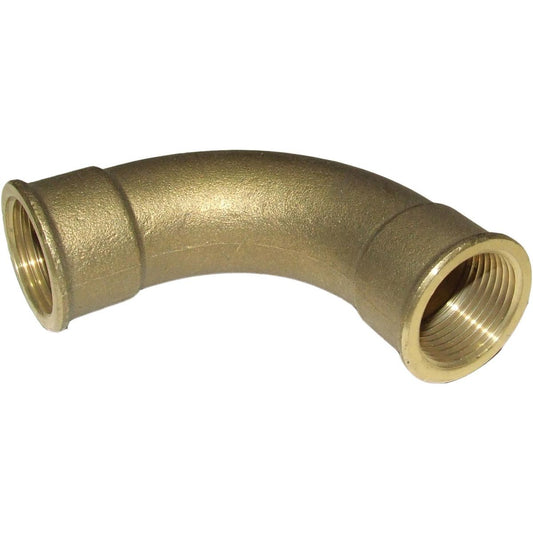 Maestrini Brass Swept 90 Degree Elbow (Female Ports / 1" BSP) 407025