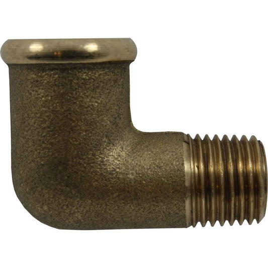 Maestrini Brass Compact 90 Degree Elbow (1/4" BSPT Male/BSP Female) 407041